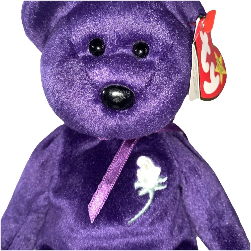 Vintage 1997 Original TY Princess Diana Bear P.E. Pellets‎ Beanie Babies